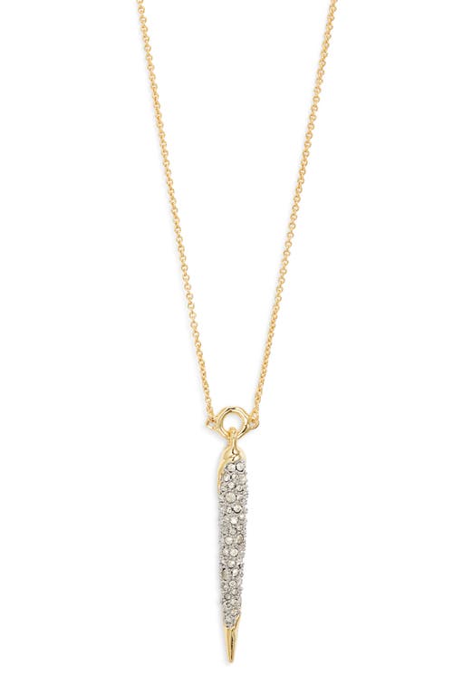 ALEXIS BITTAR ALEXIS BITTAR SOLANALES CRYSTAL SPEAR PENDANT NECKLACE