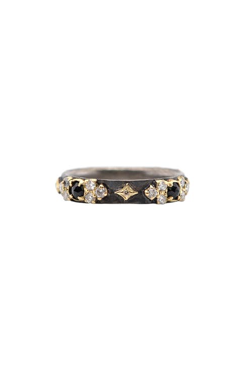 Old World Diamond & Sapphire Band Ring