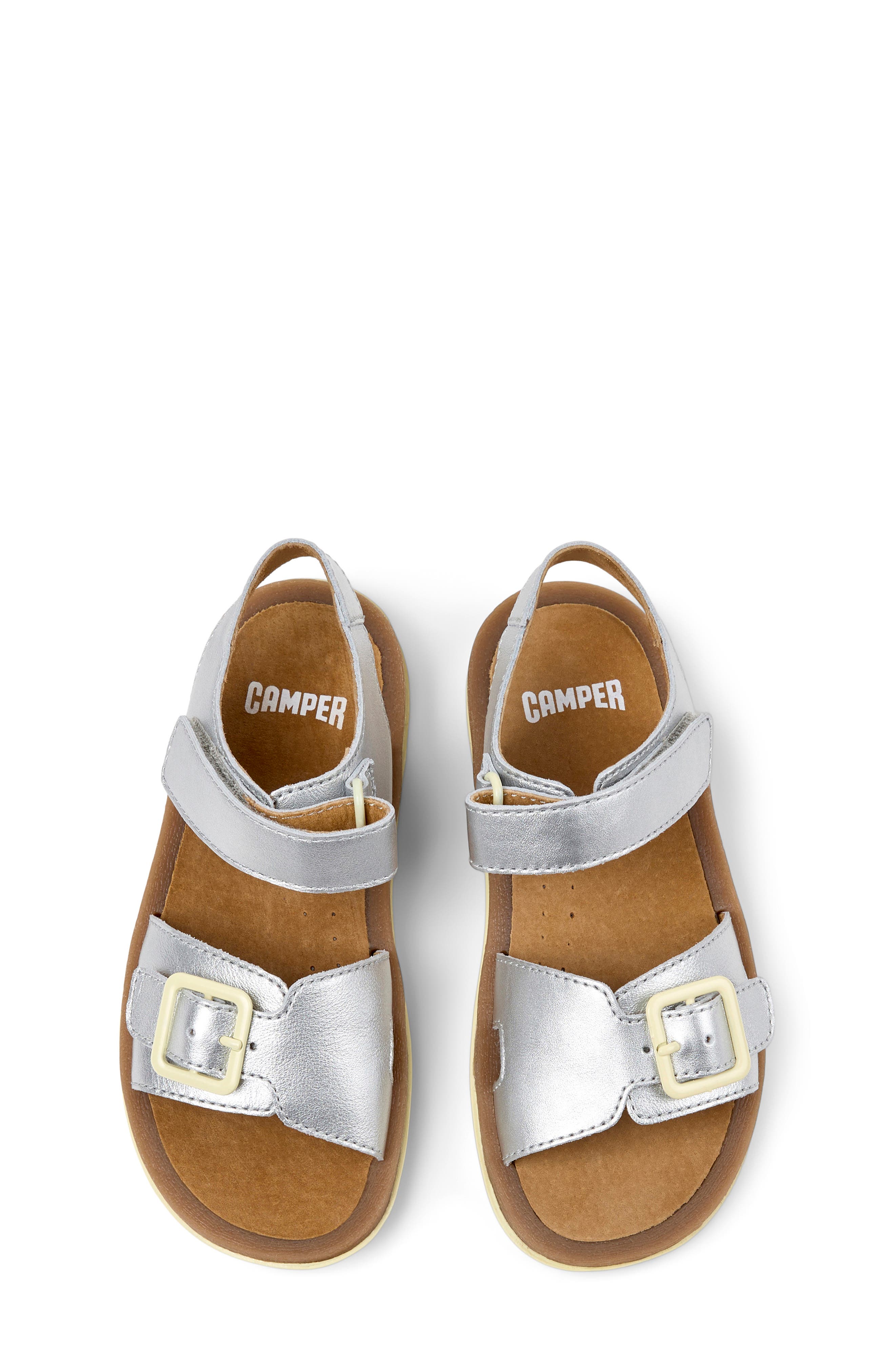 Camper Kids' Bicho Twins Mismatch Sandal, Alternate, color, Medium Gray