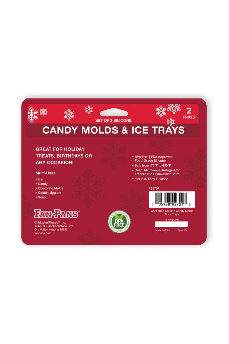 MasterPieces s 2-Pack Ice Cube Trays - Christmas, Alternate, color, Multicolor