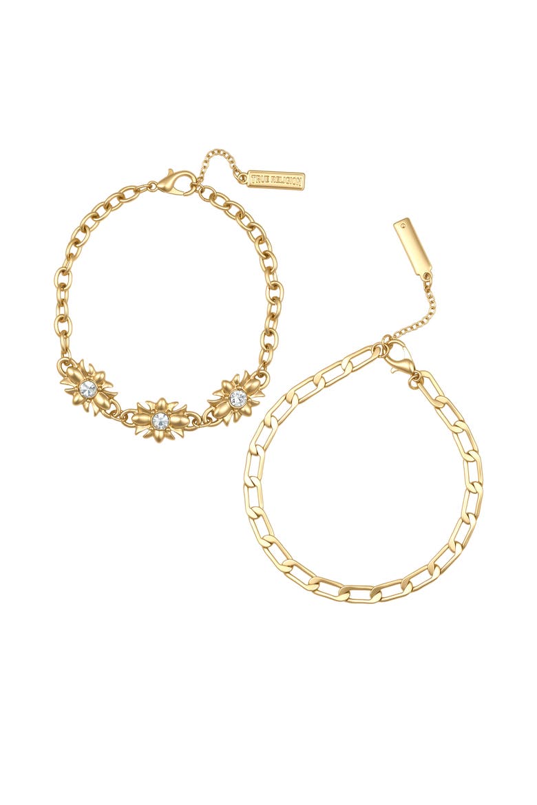 Bracelet Set, Alternate, color, Gold