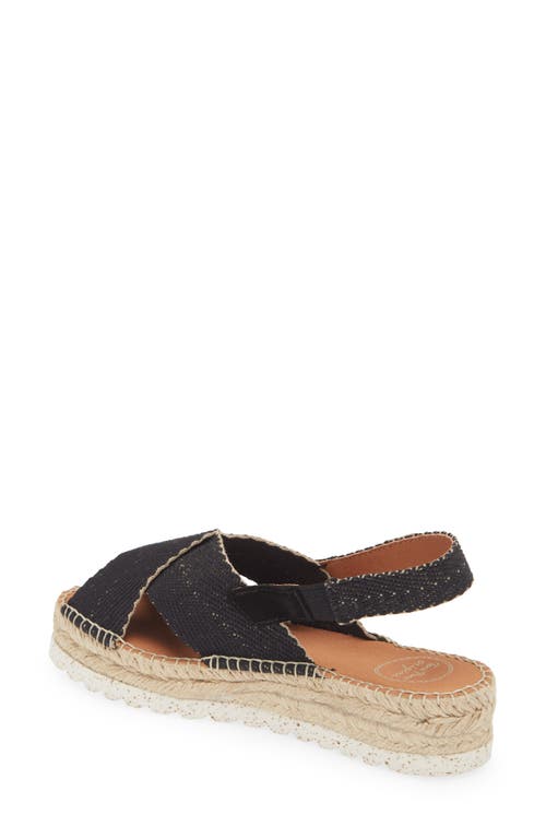 Toni Pons Elvira Espadrille Slingback Sandal In Black Fabric