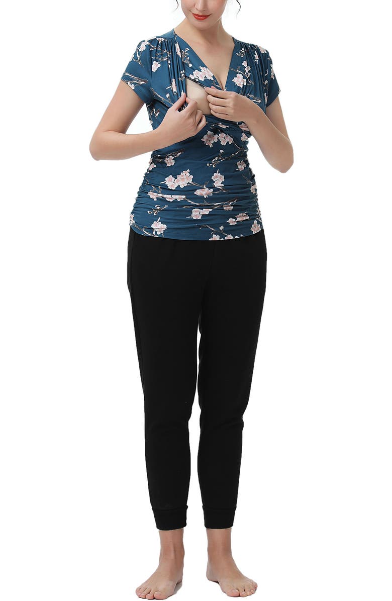 Kimi & Kai Josie Maternity Nursing 3-Piece Lounge Set, Alternate, color, Multicolored