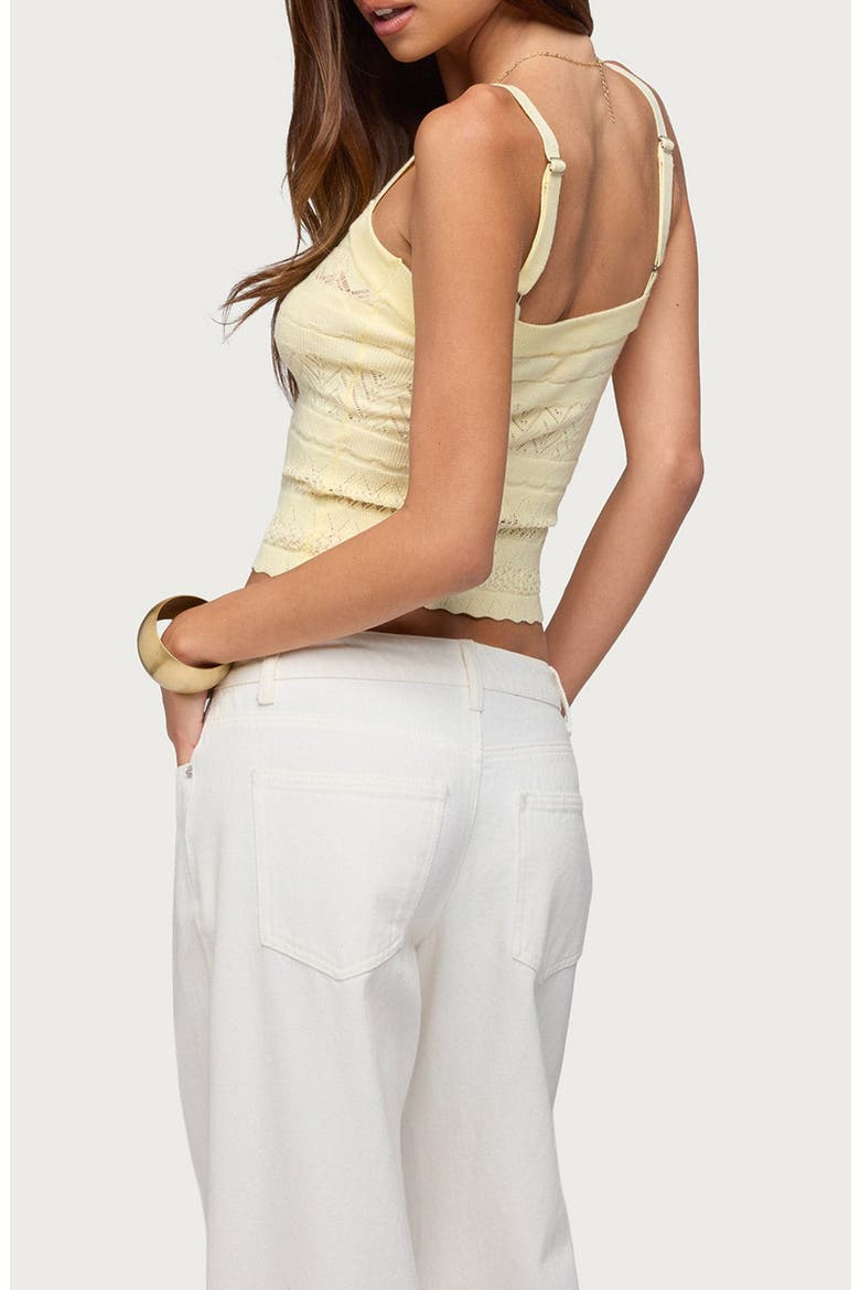 Naia Pointelle Camisole, Alternate, color, YELLOW