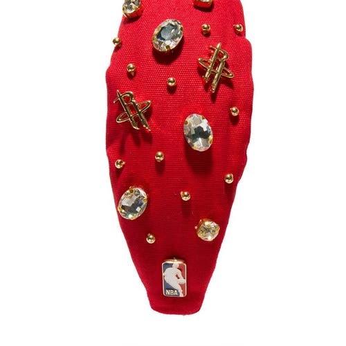 Lele Sadoughi Nba Houston Rockets Embellished Headband In Red