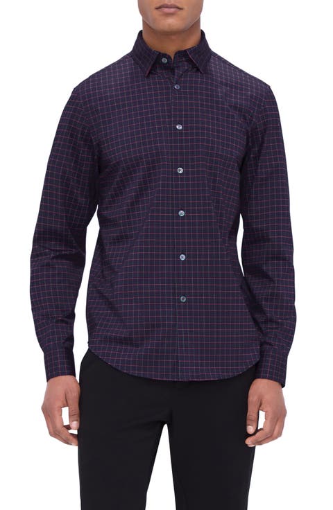 Jax OoohCotton® Check Print Button-Up Shirt