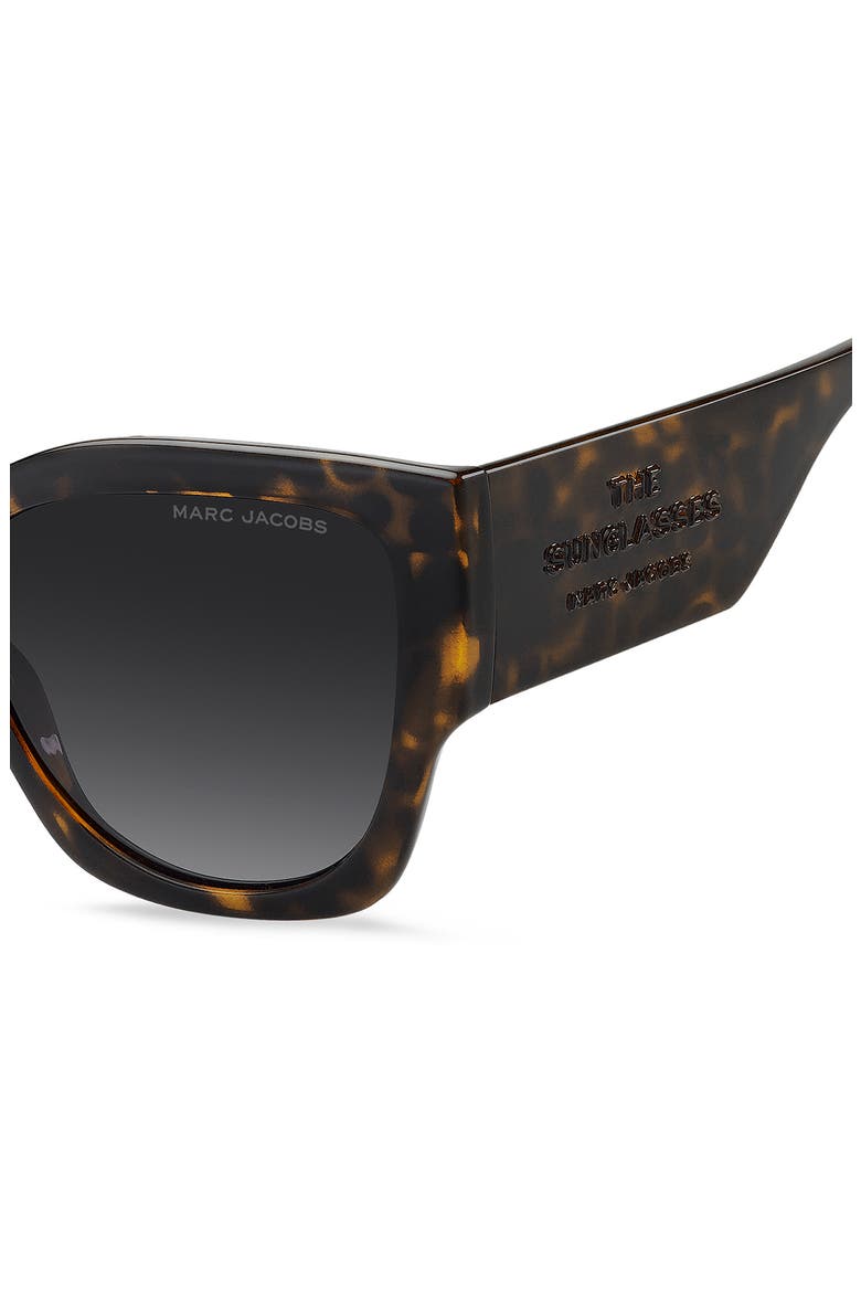 56mm Gradient Cat Eye Sunglasses, Alternate, color, HAVANA/ DARK GREY SF