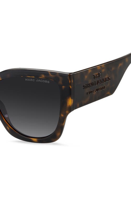 Marc Jacobs 56mm Gradient Cat Eye Sunglasses In Brown