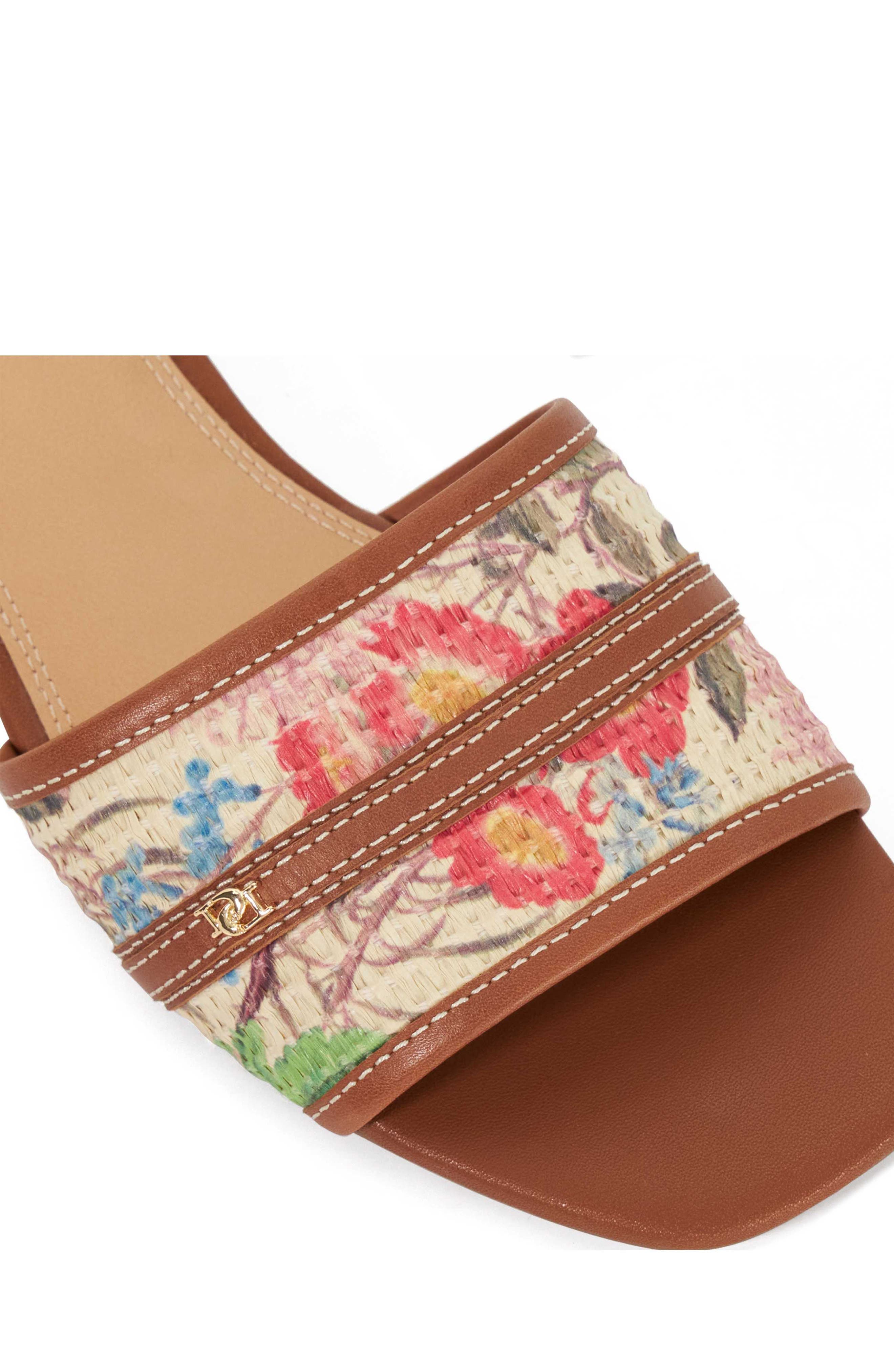 Dune London Leti Slide Sandal, Alternate, color, Brown Multi