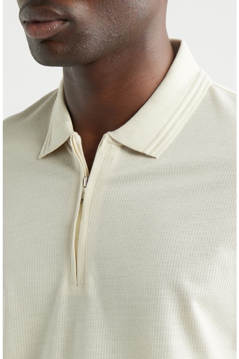 Paras Piqué Zip Polo, Alternate, color, OPEN WHITE