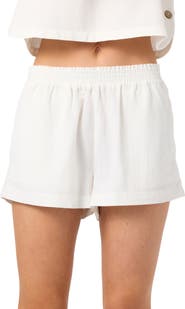 O'Neill Sanders Smocked Waist Shorts