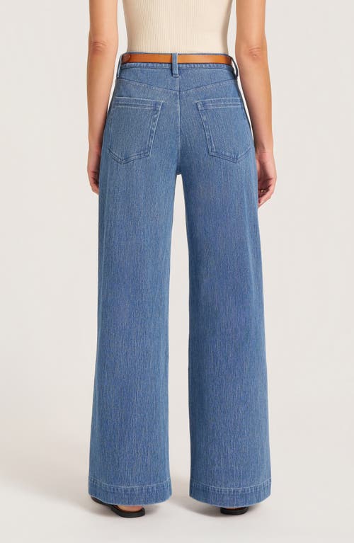 Matty M . Clayton Wide Leg Jeans In Blue