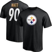 FANATICS Men's Fanatics Branded T.J. Watt Black Pittsburgh Steelers Player Icon Name & Number T-Shirt