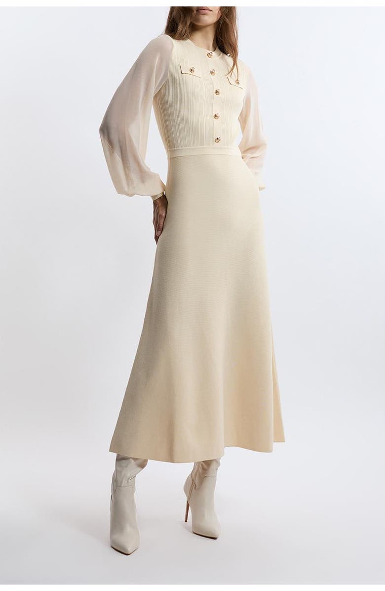 Karen Millen Viscose Maxi Knit Dress, Alternate, color,