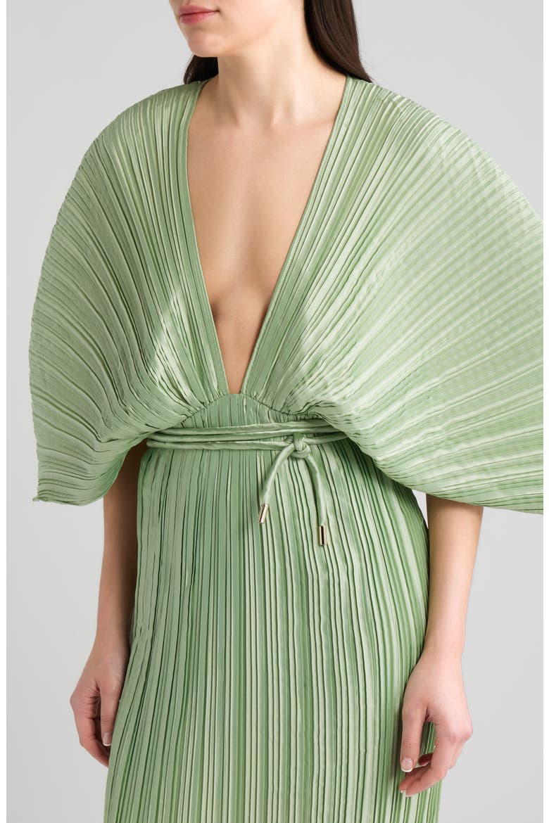 Gianna Plunge Gown, Alternate, color, MOLDAVITE