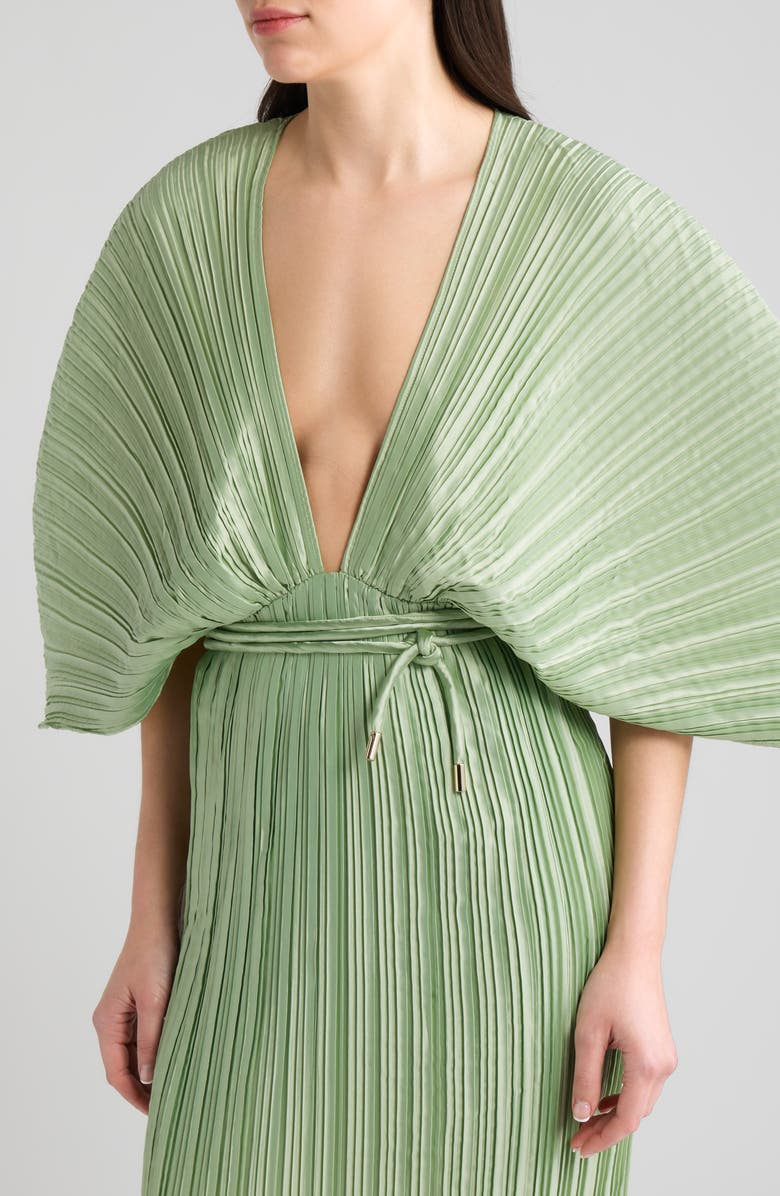 Sonya Moda Gianna Plunge Gown, Alternate, color, Moldavite