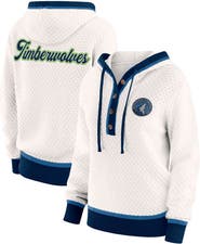 WEAR by Erin Andrews Women's WEAR by Erin Andrews Cream Minnesota Timberwolves Plus Size Hoodie Sweater