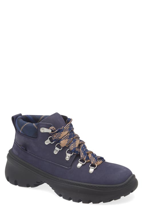 Burberry Nubuck Scoot Hike Boots In River