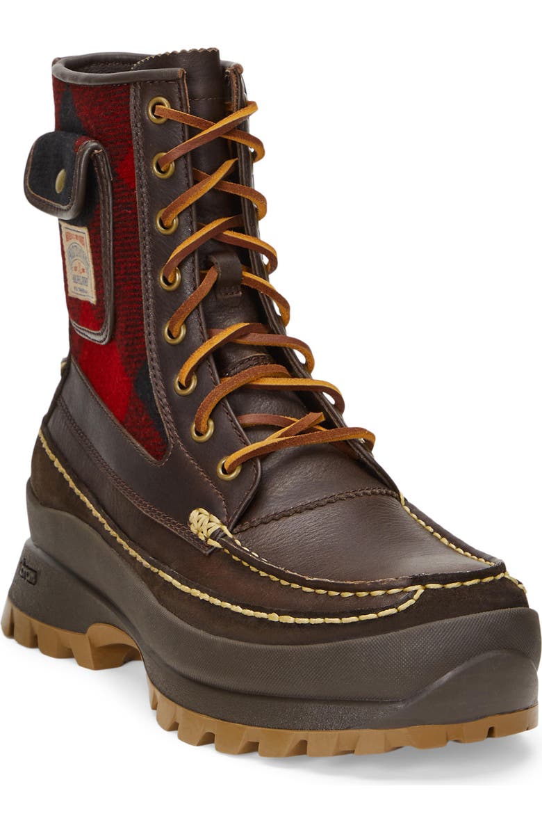 Polo Ralph Lauren Lug Sole Leather Boot, Main, color,