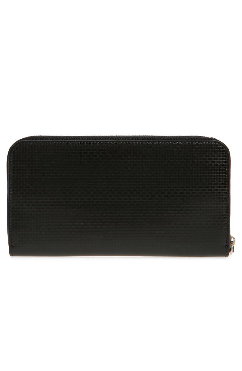Givenchy 4G Logo Embossed Long Zip Wallet, Alternate, color, 001-Black