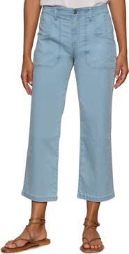Sanctuary Retreat Mid Rise Crop Straight Leg Utility Pants