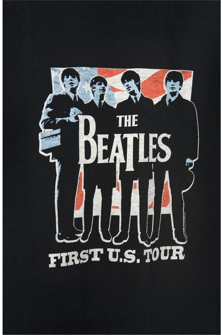 The Beatles US Tour Graphic T-Shirt, Alternate, color, BLACK