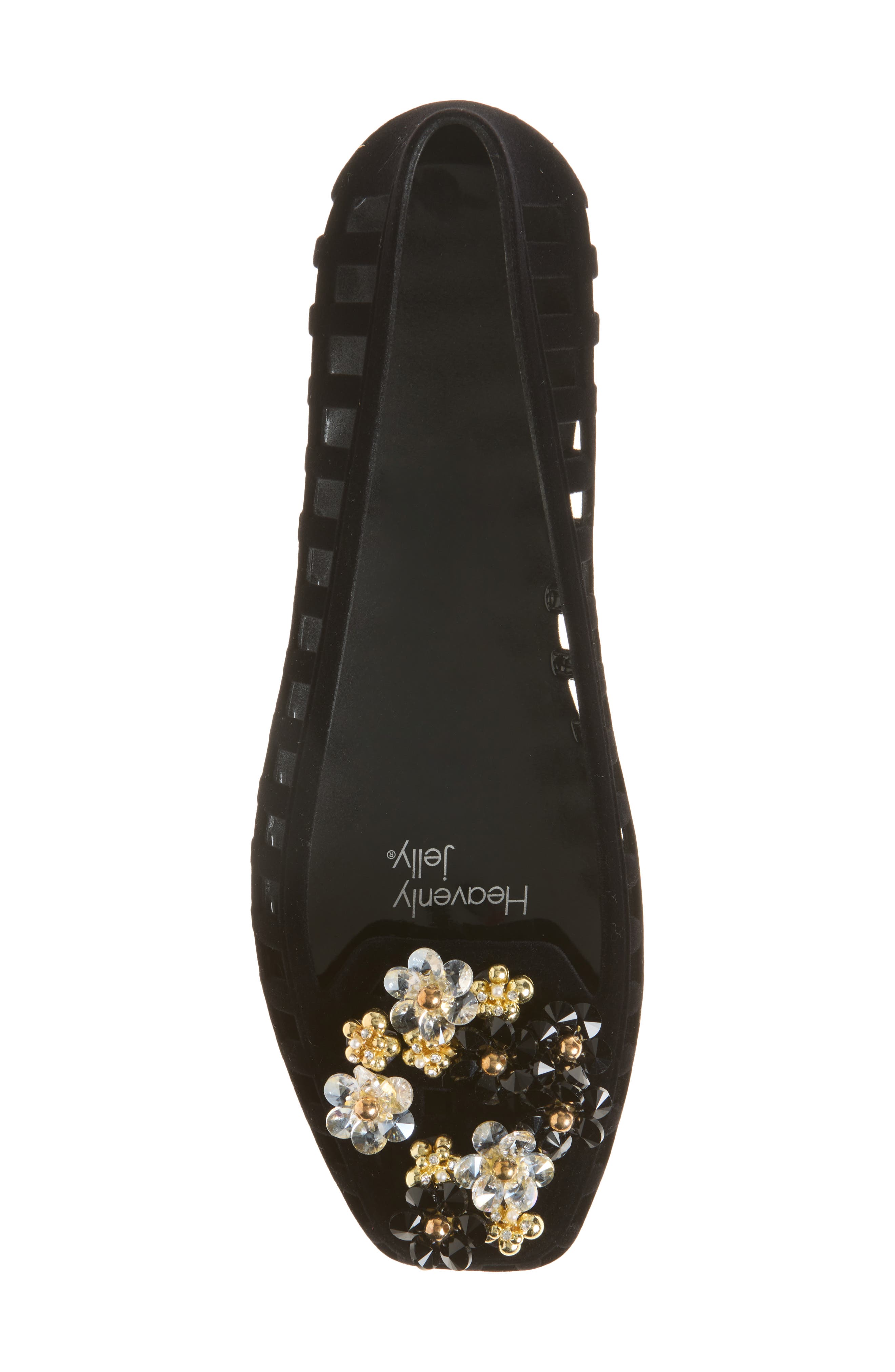 Aura Jelly Ballet Flat, Alternate, color, BLACK