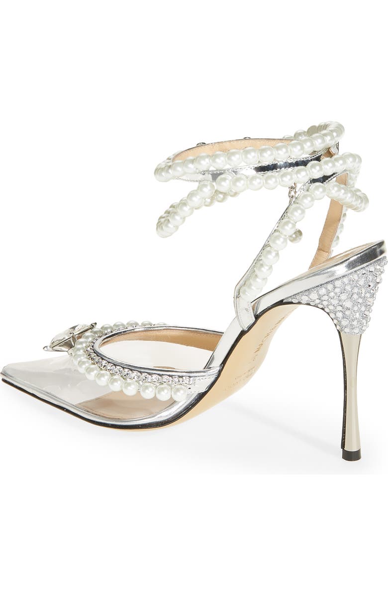 Mach & Mach Diamond of Elizabeth Imitation Pearl Pointed Toe Pump, Alternate, color,