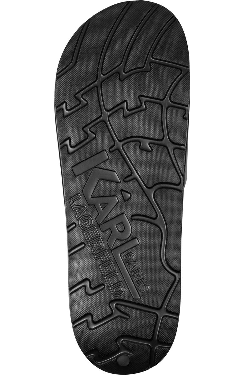 KARL LAGERFELD PARIS Karl Head Slide Sandal, Alternate, color, Black