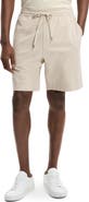 Theory Cotton Terry Cloth Drawstring Shorts