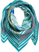Echo Stripe Vortex Silk Square Scarf