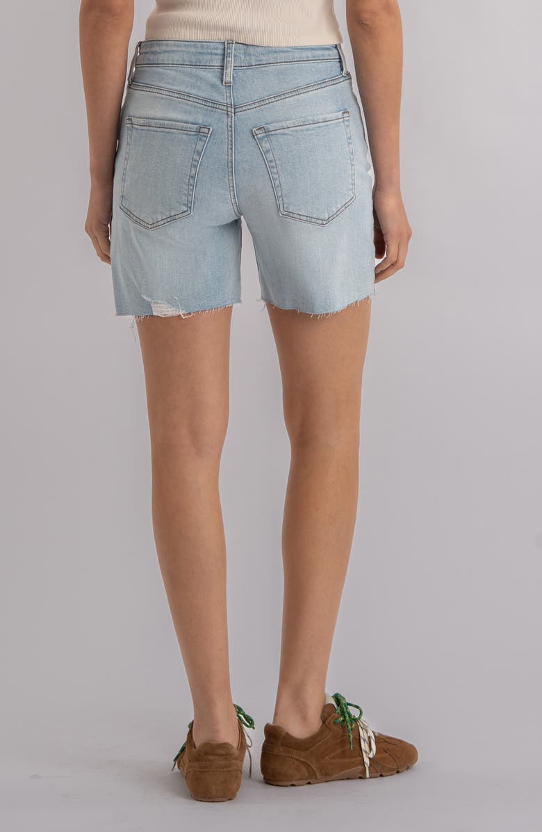 KUT from the Kloth Jenny High Waist Cutoff Denim Shorts, Alternate, color, Openness