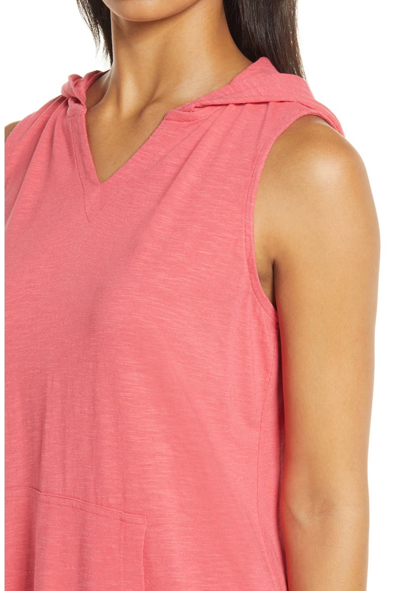 Hooded Knit Tank Dress, Alternate, color, RED CHATEAUX