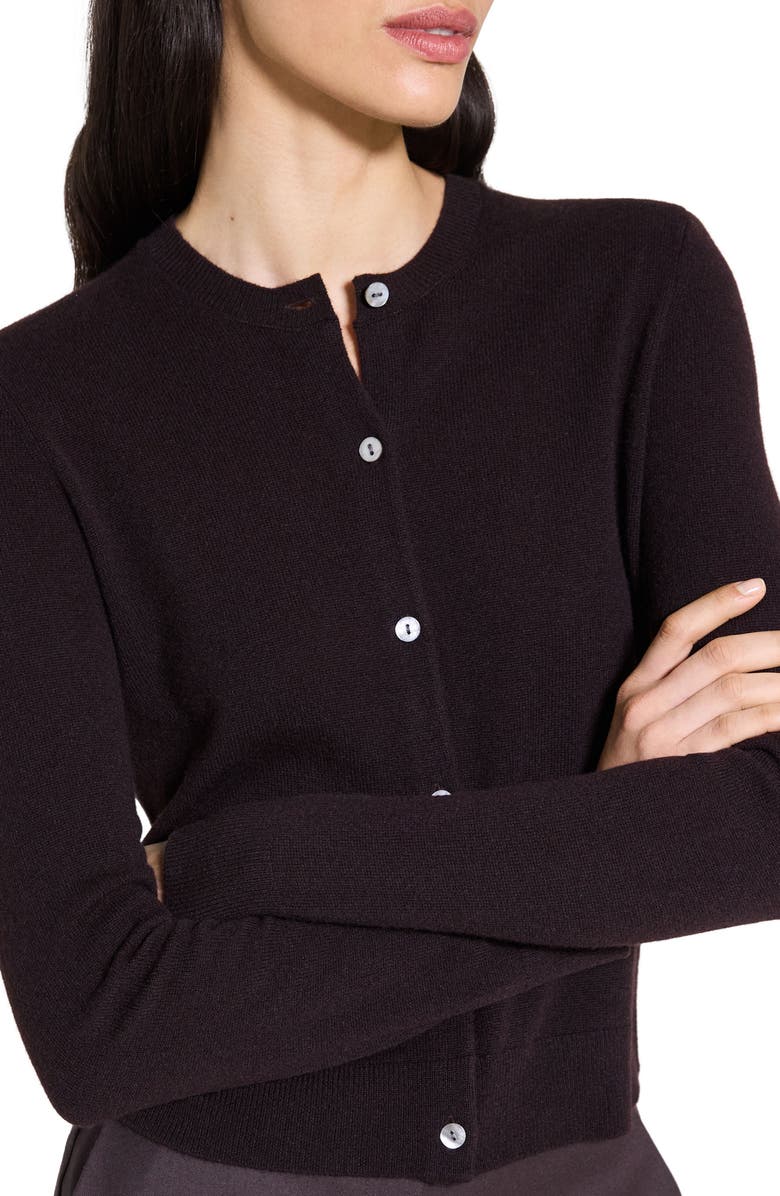 Theory Cashmere Cardigan, Alternate, color, Cacao