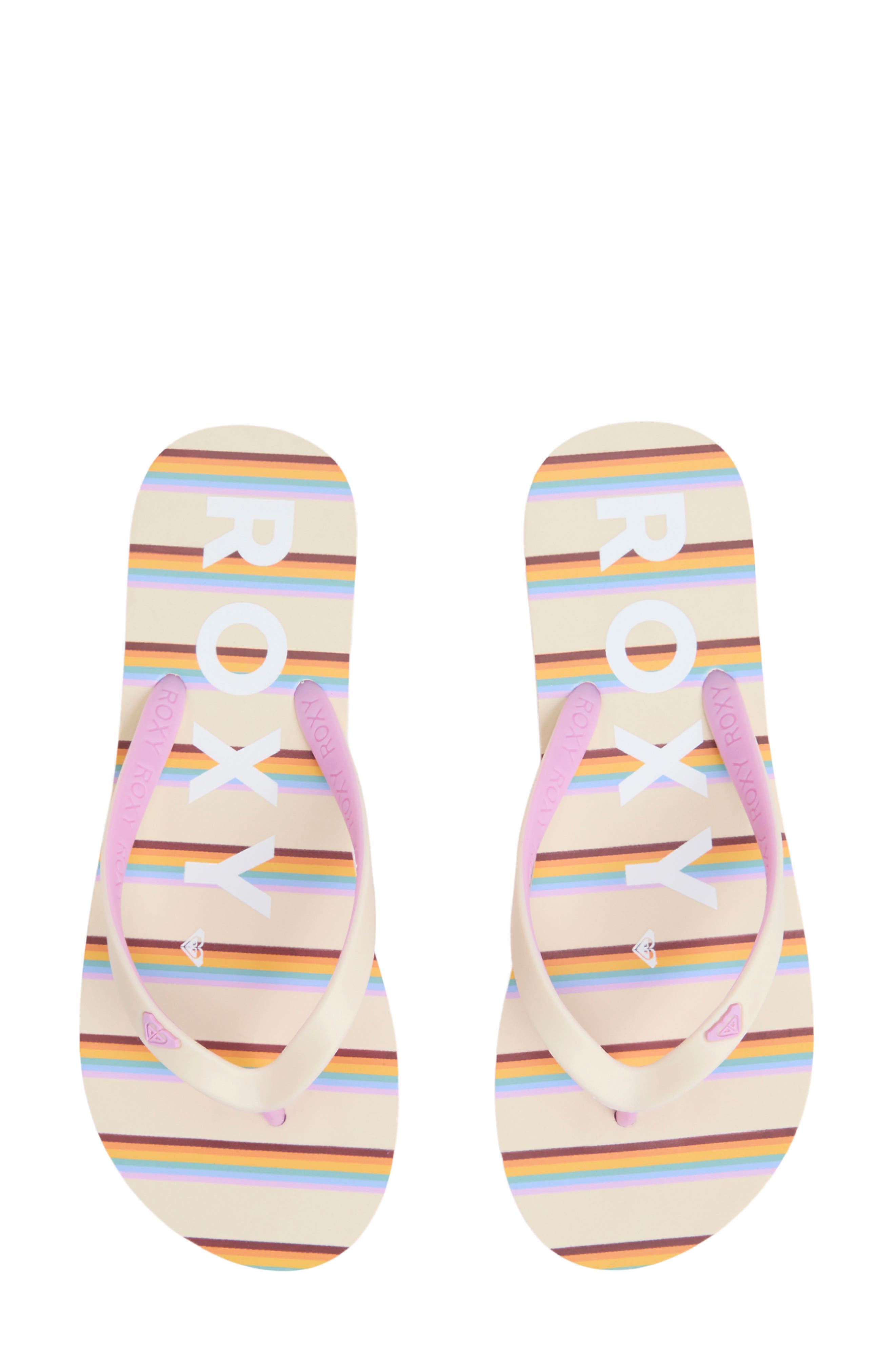 Roxy Tahiti VII Flip Flop, Alternate, color, White Overflow