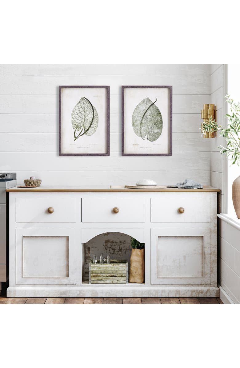 Napa Home & Garden Cordate Leaf Study Set of 2, Alternate, color,