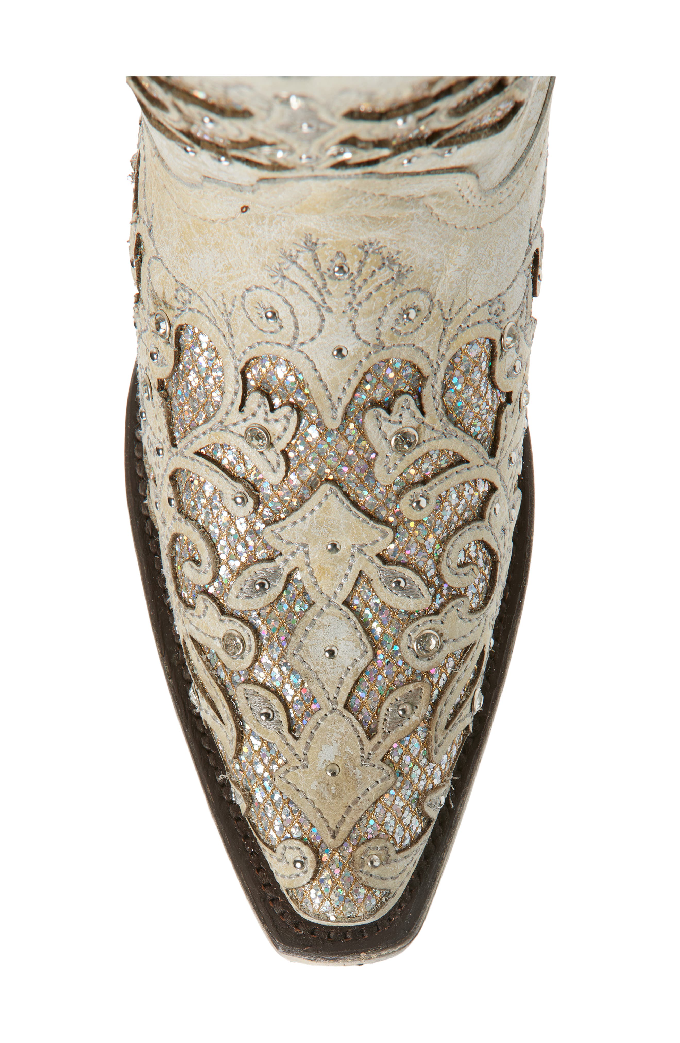 CORRAL Glitter Inlay & Crystal Western Boot, Alternate, color, 