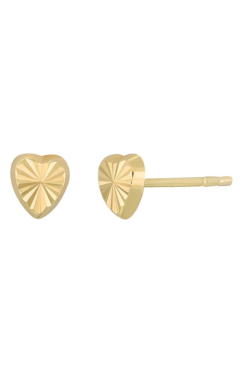 Bony Levy 14K Gold Heart Studs, Main, color, 14K Yellow Gold
