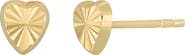 Bony Levy 14K Gold Heart Studs