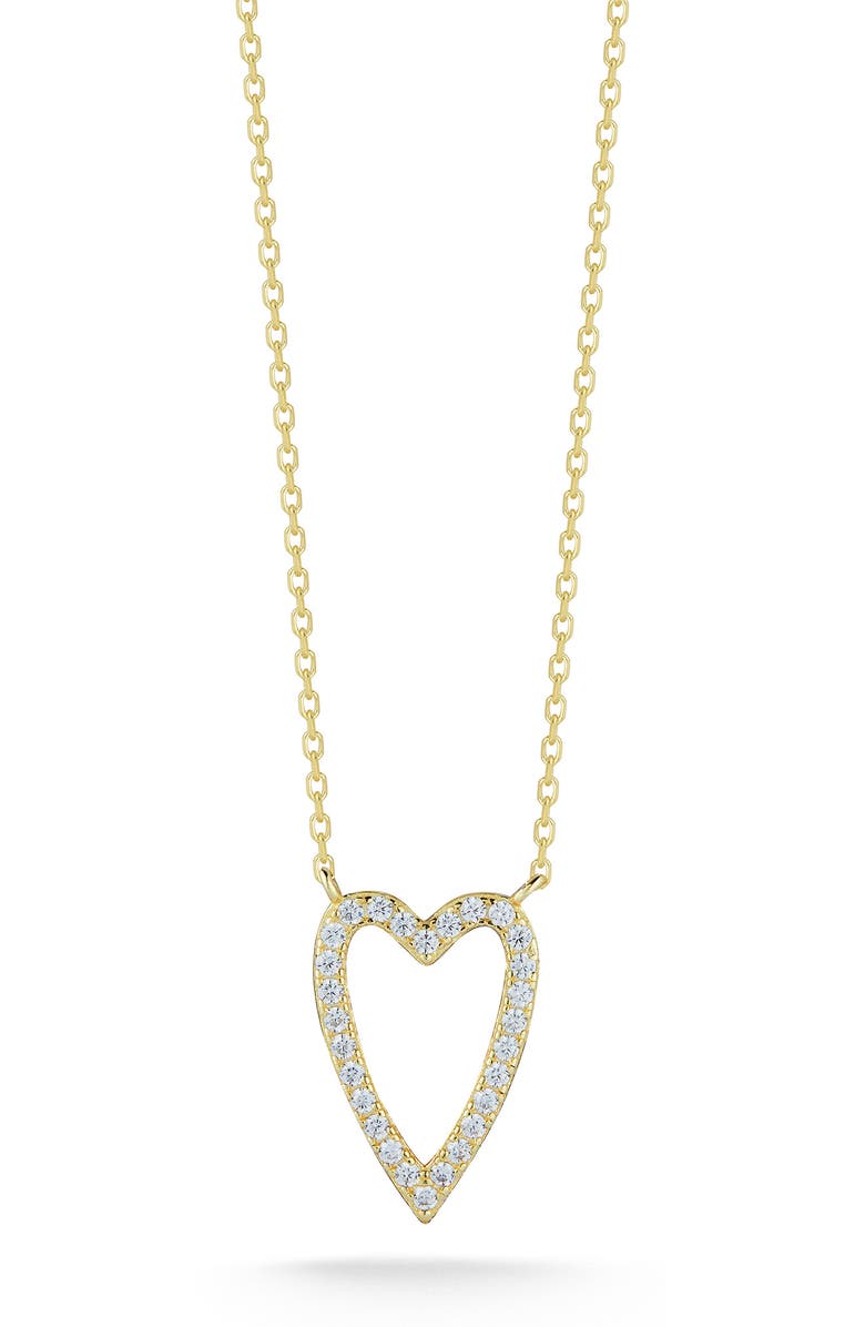 GLAZE JEWELRY Gold Vermeil Heart Necklace, Main, color, 