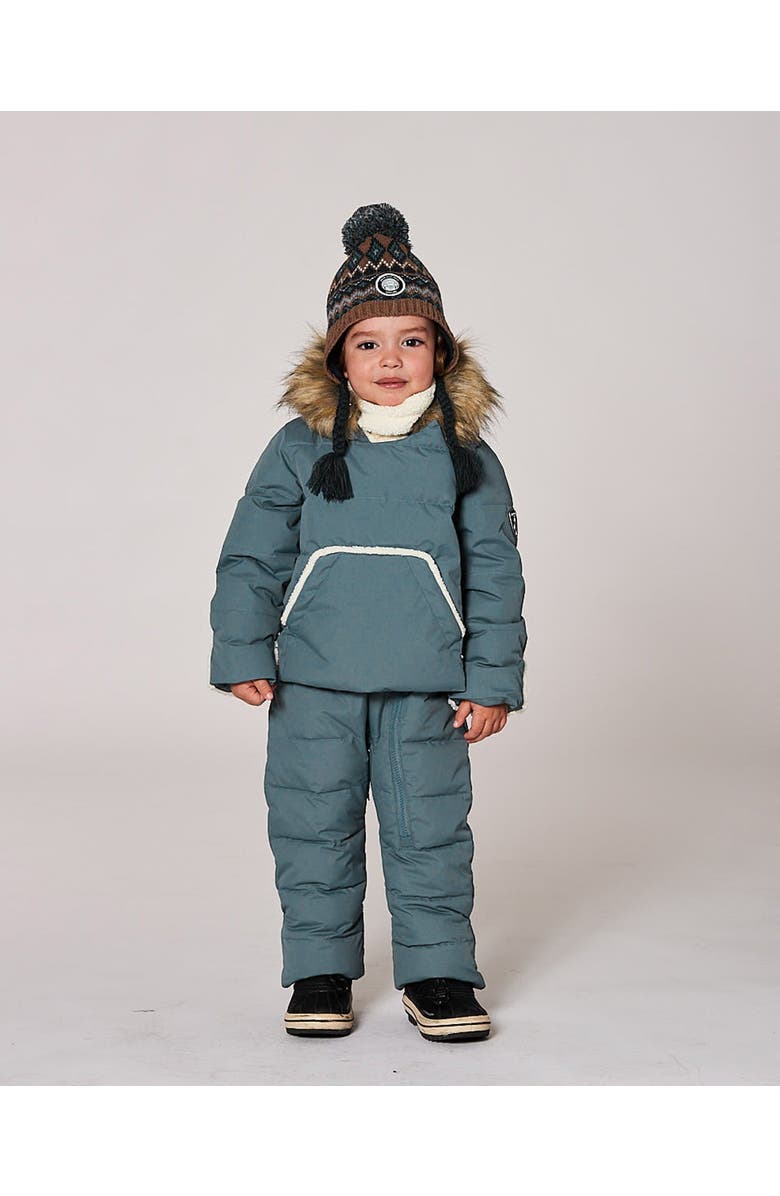 Deux par Deux One-Piece Snug Snowsuit Designed for Car Seat, Alternate, color, Dark Gray Blue