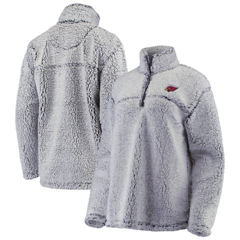 Women
s G-III 4Her by Carl Banks Gray Arizona Cardinals Sherpa Quarter-Zip Pullover Jacket
