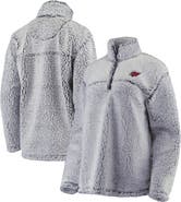 G-III 4HER BY CARL BANKS Women's G-III 4Her by Carl Banks Gray Arizona Cardinals Sherpa Quarter-Zip Pullover Jacket