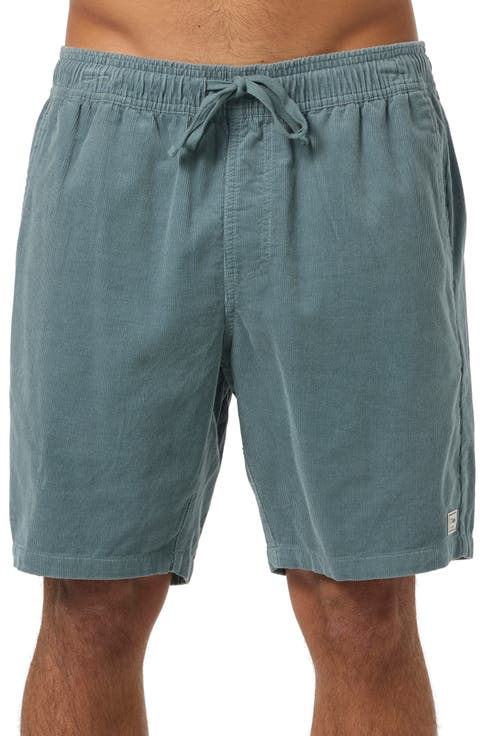 Stretch Corduroy Drawstring Shorts