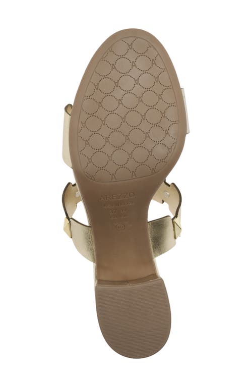 Arezzo Lyra Mid Slide Sandal In Silver