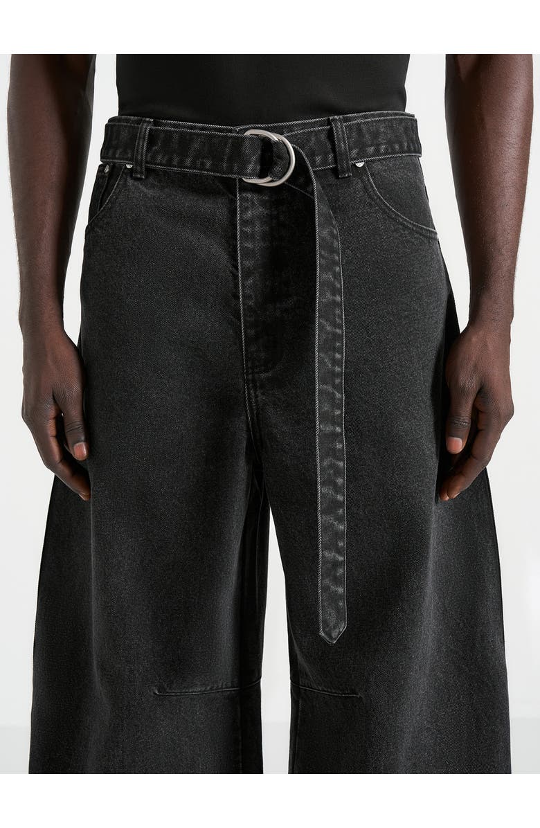 Manière De Voir Xander Barrel Leg Jeans, Alternate, color, Black