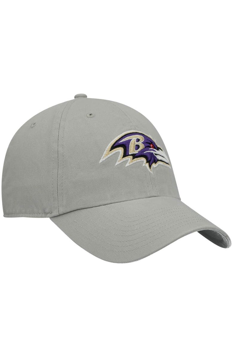 '47 Men's '47 Gray Baltimore Ravens Clean Up Adjustable Hat, Alternate, color, Gray