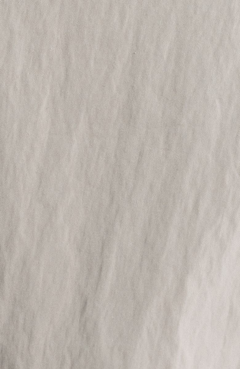 Bernardo Cotton Blend Trench Coat, Alternate, color, Ash