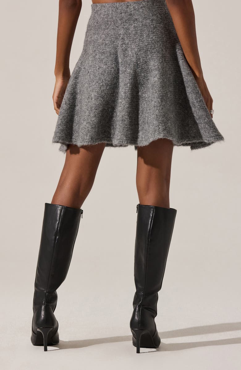 ASTR the Label Malvie Knit Sweater Skirt, Alternate, color, Grey