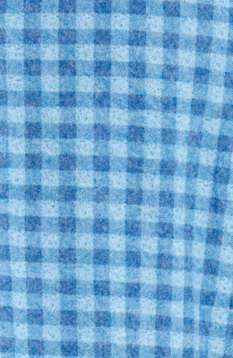 Stone Rose Gingham Check Wrinkle Resistant Tech Fleece Button-Up Shirt, Alternate, color,